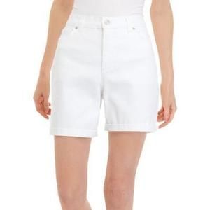 White Denim Shorts - Size 16 - Women's Shorts - High Rise
